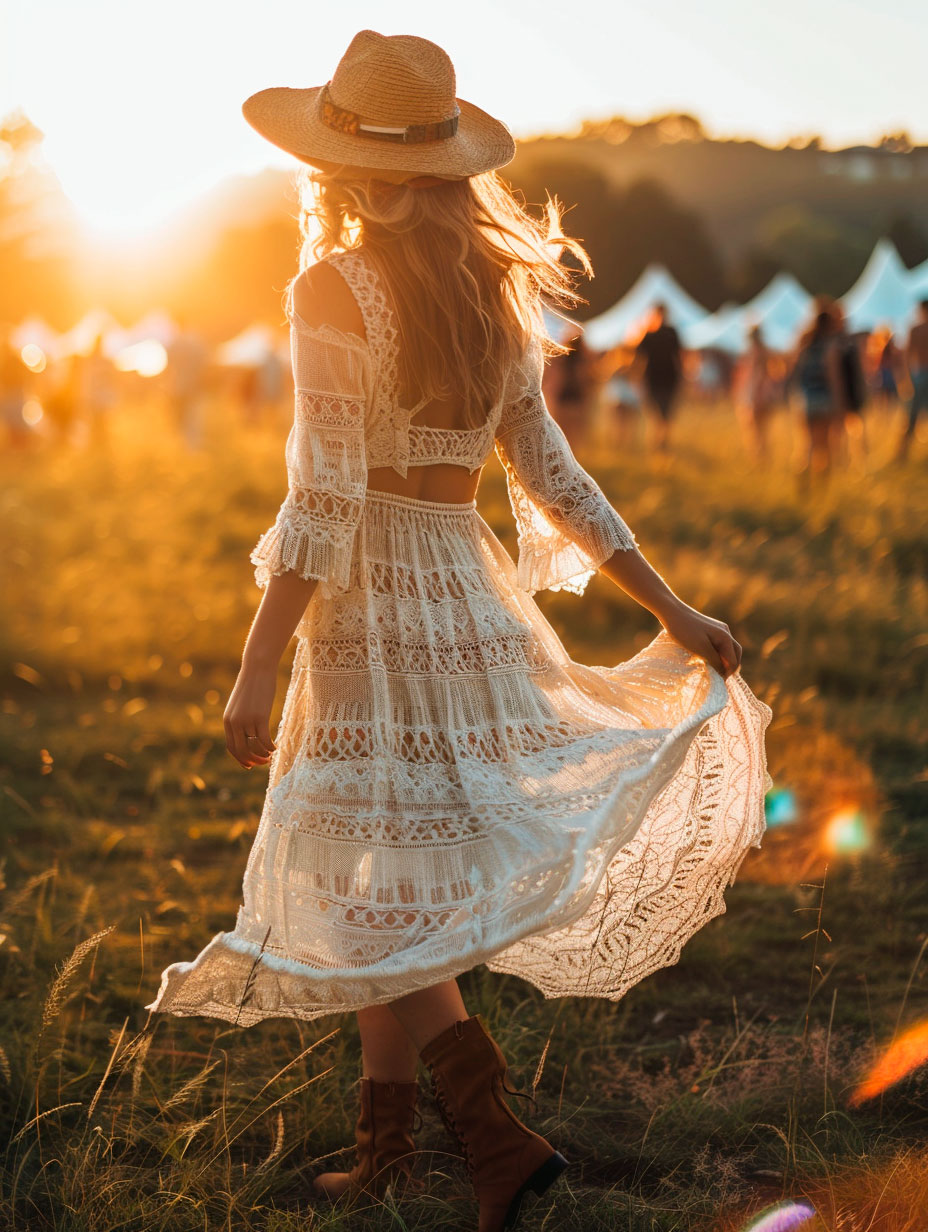 2000s and 2010s festival maxi sundress