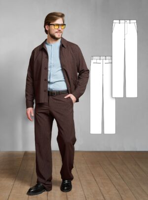 Men’s trousers DARCY sewing pattern + video tutorial
