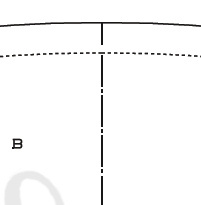 Center fold line with B label