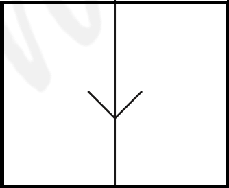 Grain line direction arrow