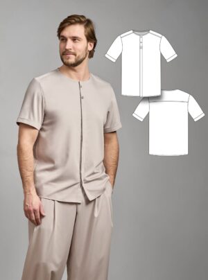 Leopoldo men's shirt sewing pattern + video tutorial