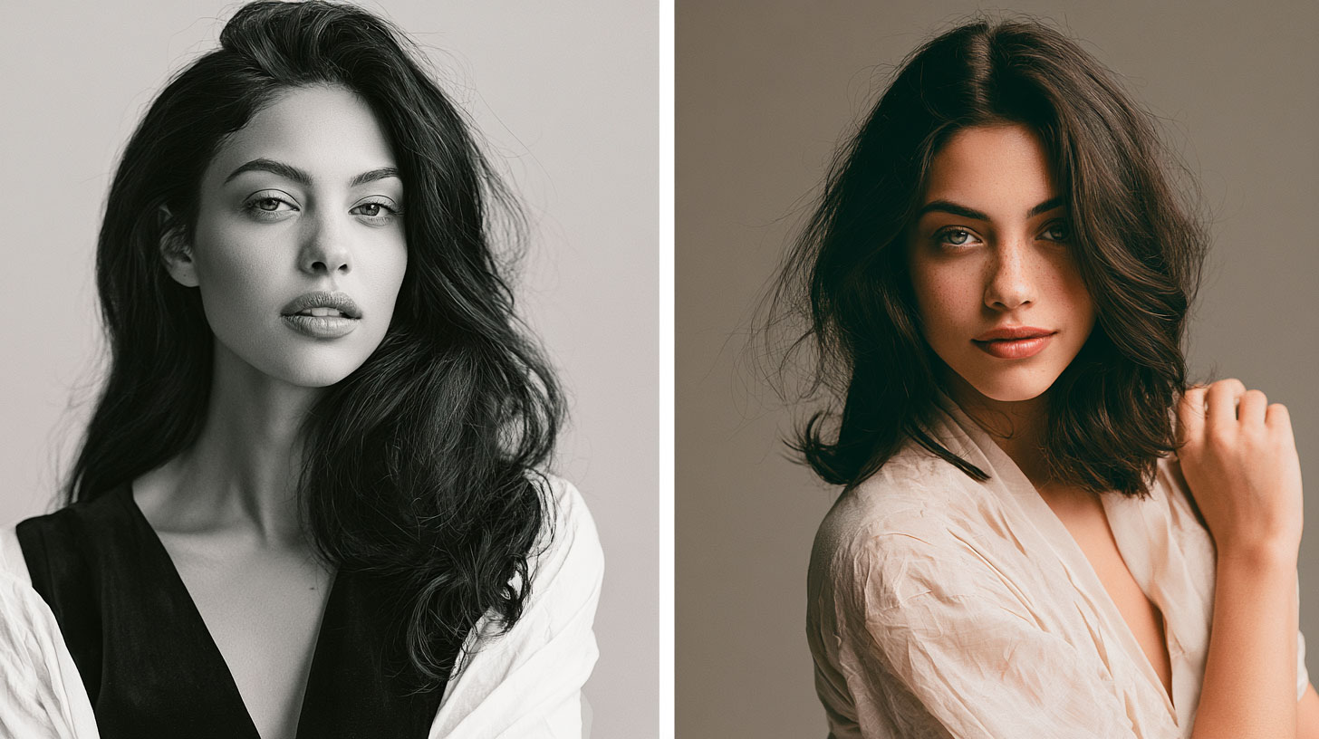 High contrast vs low contrast — matching colour combinations to personal contrast