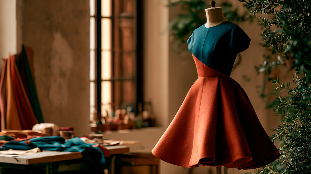 Colour blocking for home sewers — how to use two colours in one garment
