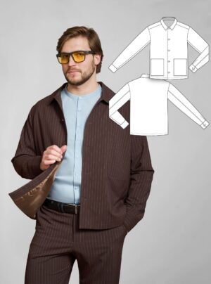Bruno men's blazer sewing pattern + video tutorial