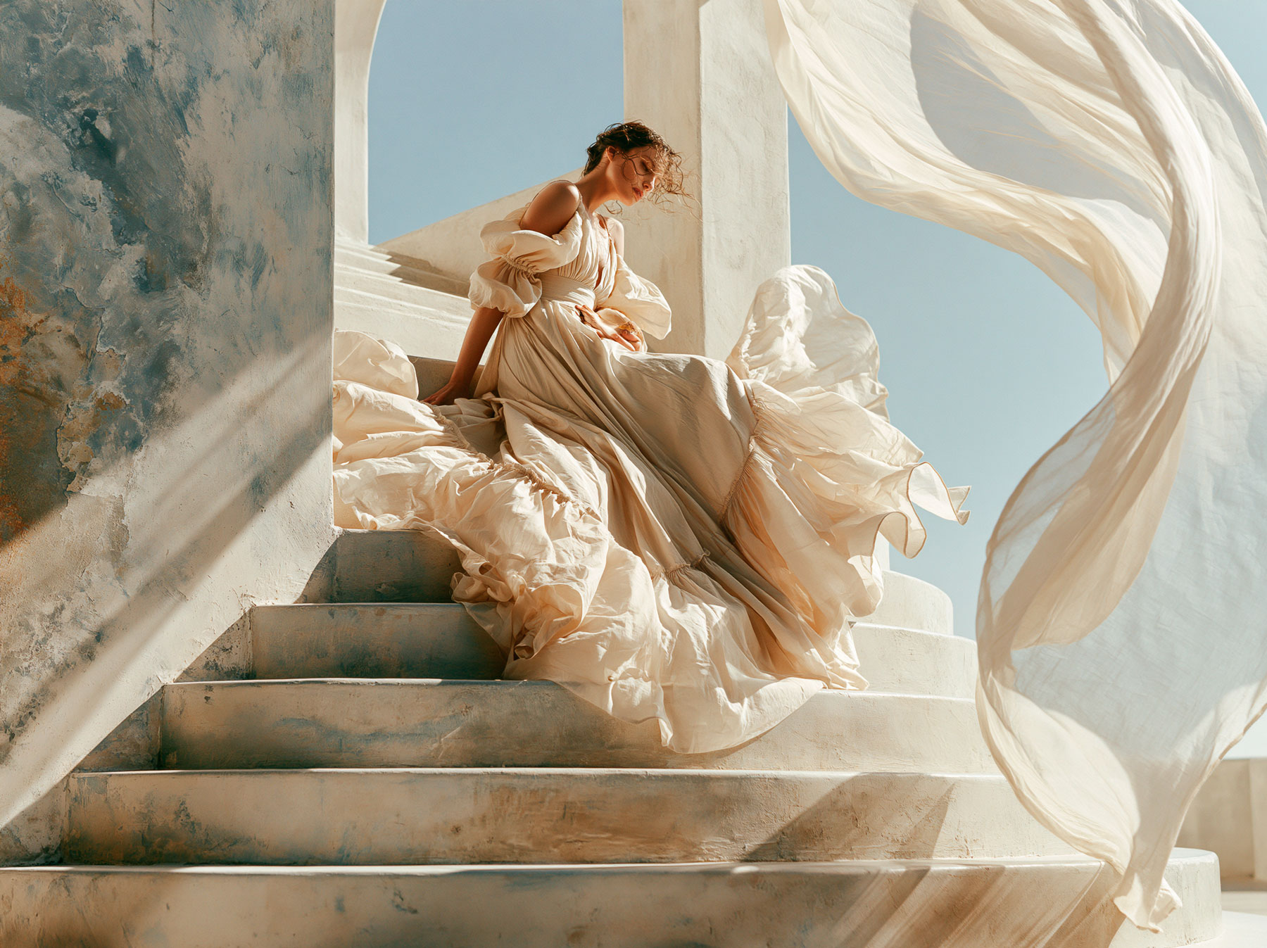 A finished summer dress in the right fabric weight — drape, movement, comfort