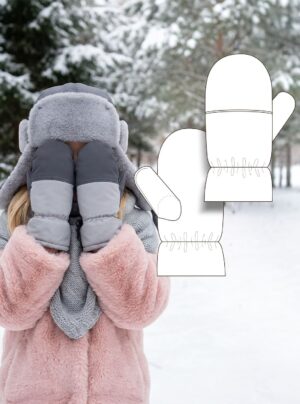 Lapplandia children's mittens sewing pattern + video tutorial