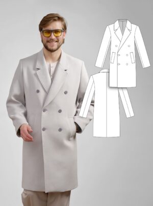 Mateo men's coat sewing pattern + video tutorial