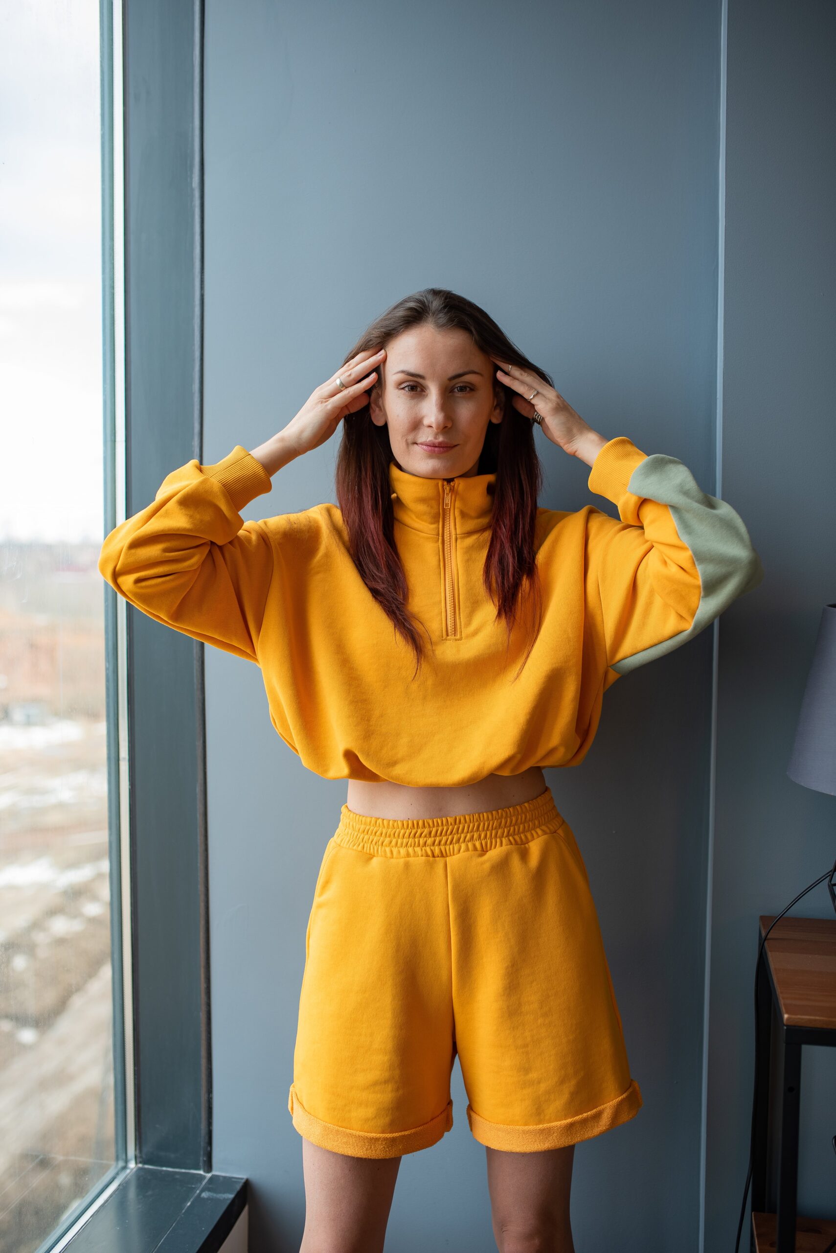 Finished sweatshirt from the beginner course