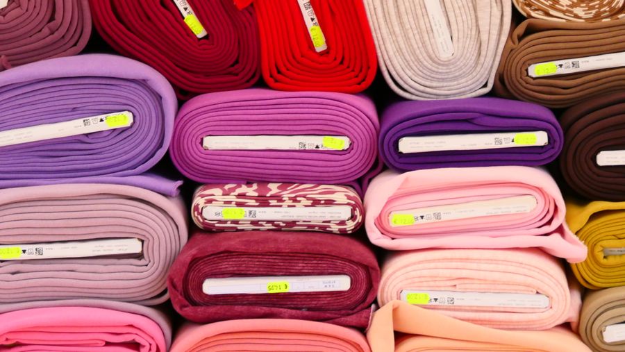 Fabric swatches and pattern notes