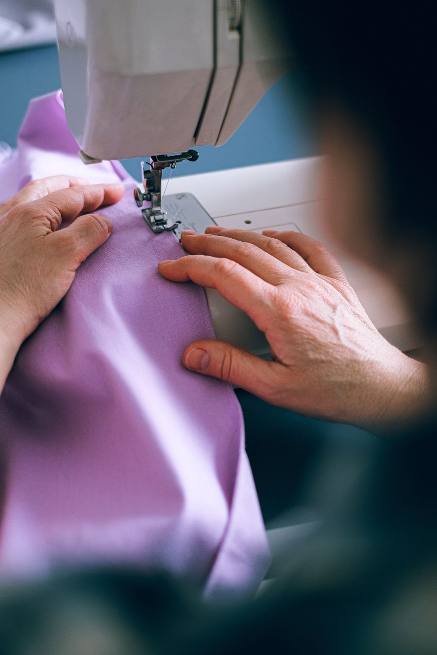 A working sewing studio