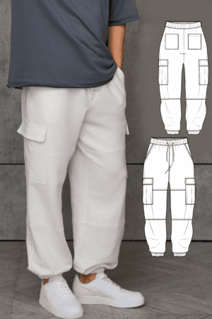 Taranto — Men's Cargo Trousers PDF Sewing Pattern + Video Tutorial | Sizes S–5XL | Fabrico