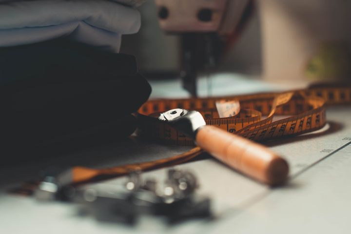 An industrial sewing machine
