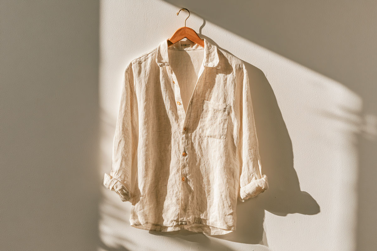 A home-sewn linen shirt — the cost and quality argument for men who sew